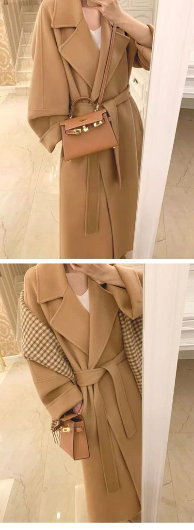 Abrigo Socialite de Moda Otoño-Invierno Largo hasta la Rodilla - Image 12