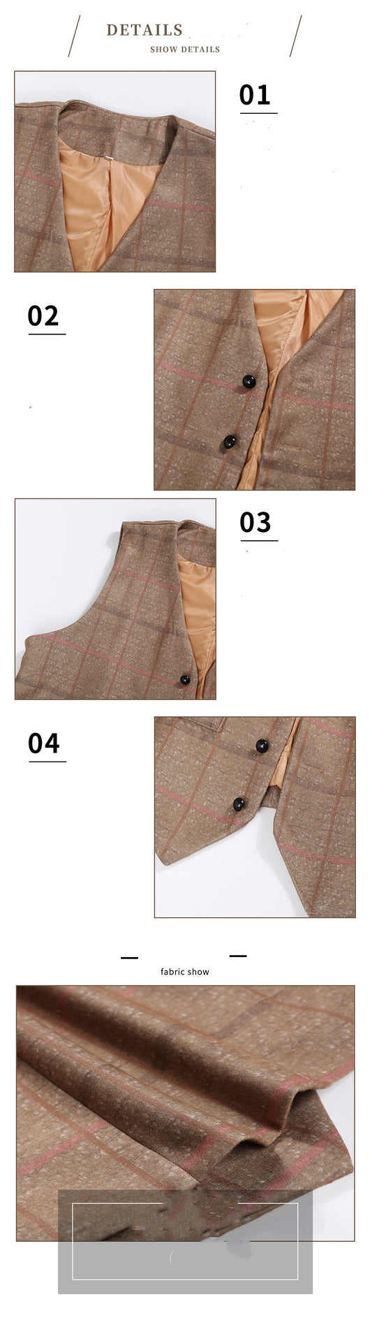 Chaleco Casual de Cuello V para Hombre - Image 11