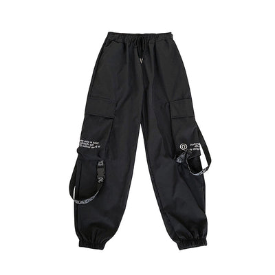 Pantalones Harem con Cintura Elástica y Pierna Recta - Image 2