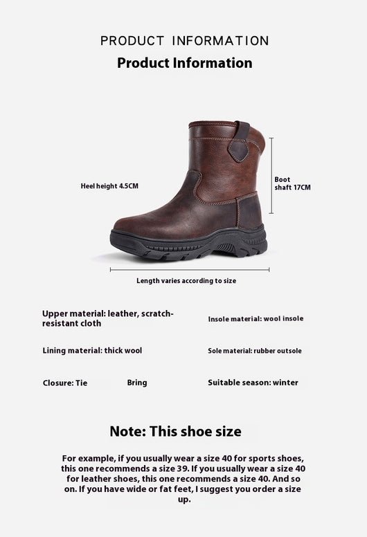 Botas de Lana Impermeables con Plataforma Antideslizante y Forro Cálido - Image 19