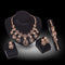 Juego de Joyas Nupcial Coreano - Set de 4 Piezas Chapadas