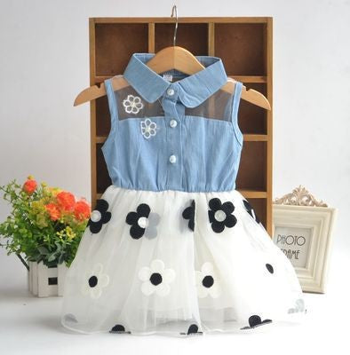 Vestido Denim Princesa para Niñas - Falda Verano Infantil - Image 7