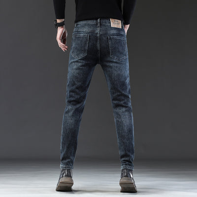 Pantalones Casuales Slim Fit con Tela Elástica para Hombre - Image 3