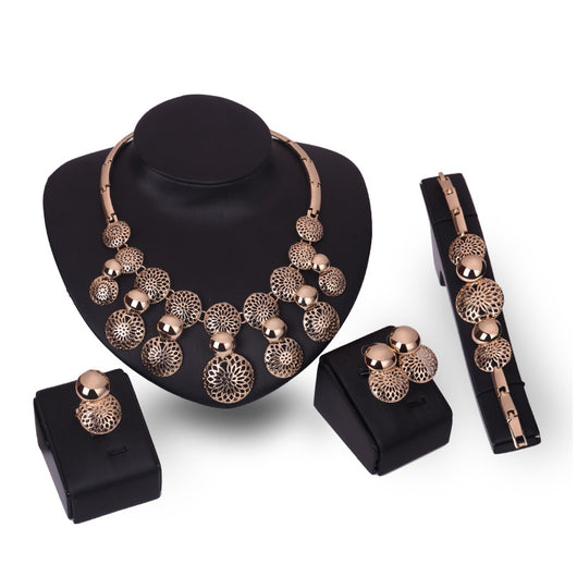 Juego de Joyas Nupcial Coreano - Set de 4 Piezas Chapadas - Image 4