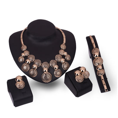 Juego de Joyas Nupcial Coreano - Set de 4 Piezas Chapadas - Image 2