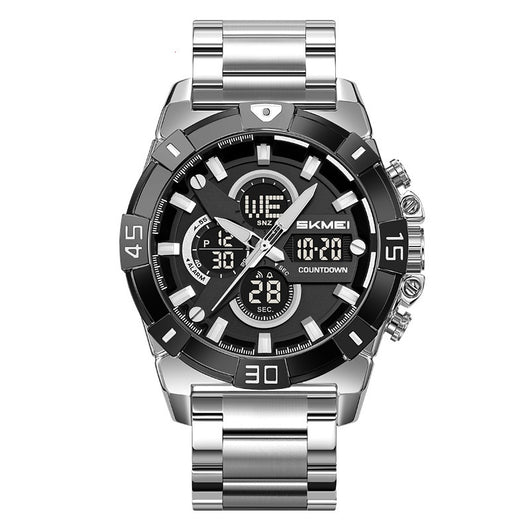 Reloj Cronógrafo Deportivo Electrónico para Hombre con Correa de Acero - Image 6