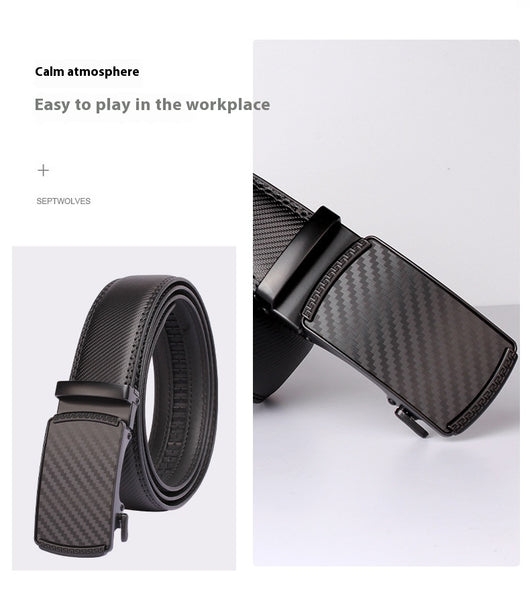 Cinturón de Cuero para Hombre con Hebilla Automática - Image 13