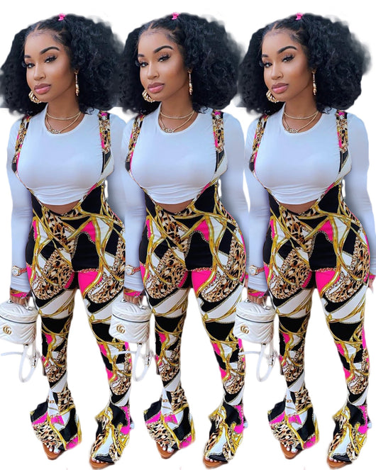Conjunto Babero Estampado con Vuelo y Ajuste Slim - Image 11