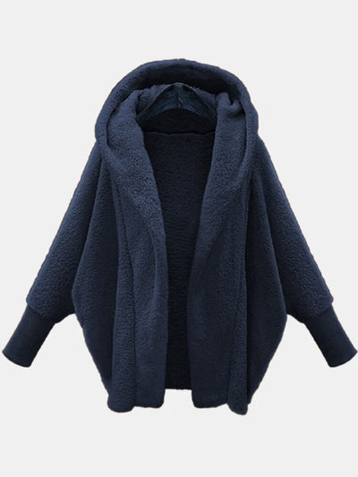 Abrigo Suelto con Capucha de Felpa para Mujer - Estilo Europeo y Americano - Image 7