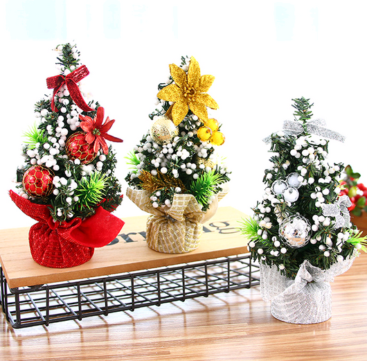 Árbol de Navidad Miniatura 20cm - Decoración Navideña de Escritorio - Image 3