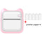 Pink 5 Rolls of Printing Paper