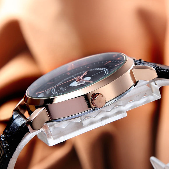 Reloj Pulsera Mujer Estilo Harajuku con Correa Hueca de Cuero