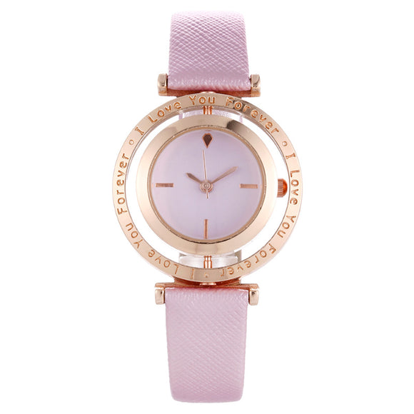Reloj de Mujer con Dial Giratorio y Movimiento de Cuarzo
