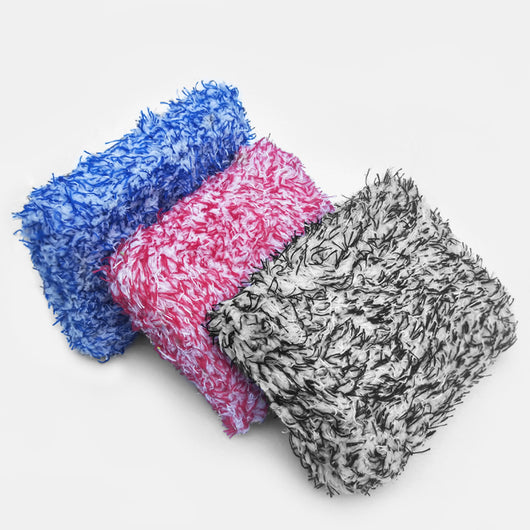 Esponja Microfibra Absorbente para Lavado de Auto - Toalla Coral Fleece Premium - Image 4