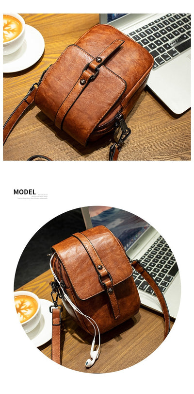 Bolso Bandolera Retro para Mujer - Bolsa de Hombro Único para Teléfono y Accesorios - Image 19