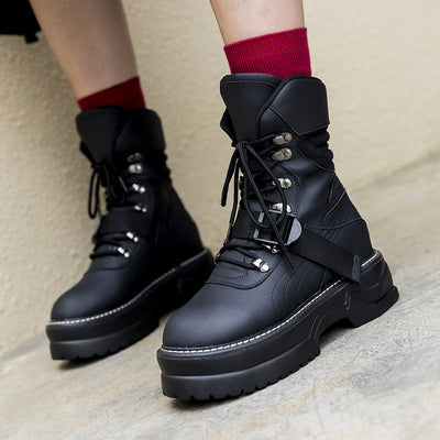 Botas Martin Gruesas Estilo Coreano - Diseño Británico Clásico - Image 3