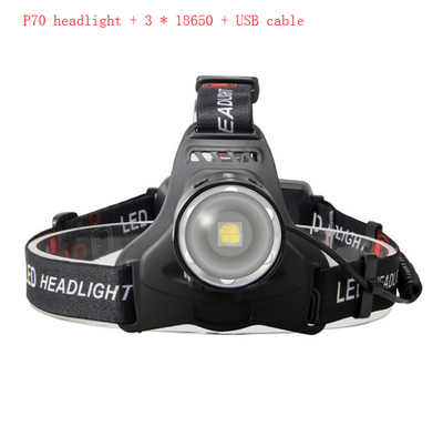 Linterna LED Frontal Recargable USB - Alcance Potente para Exteriores - Image 9