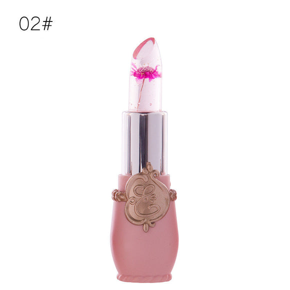 Labial Brillante Termocromático con Flores Deshidratadas