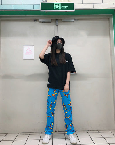 Pantalones de chándal ajustados azul fuego - Tendencia viral - Image 2