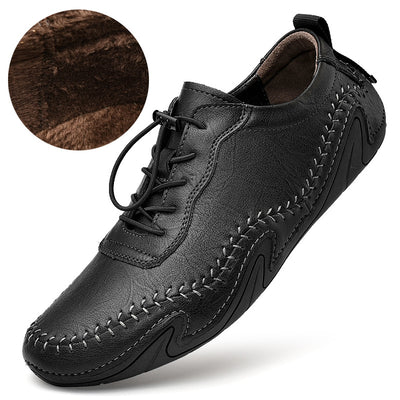 Zapatos de Cuero con Forro Polar para Invierno - Cierre Elástico Ajustable - Image 5