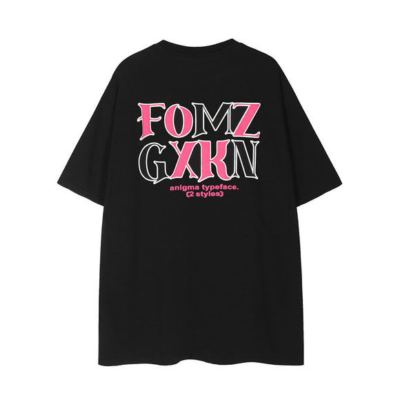 Camiseta Larga com Bordado de Personagens