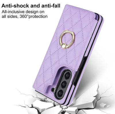 Funda de Cuero con Doble Hebilla para ZFOLD56 y ZFOLD34 - Estilo Clásico - Image 15