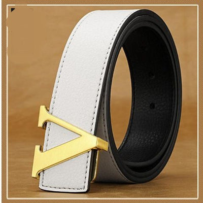 Cinturón de Cuero para Hombre con Hebilla de Letras - Image 10
