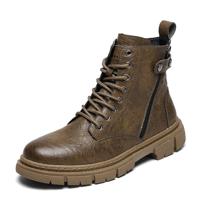 Botas Casuales de Cuero con Cierre de Cremallera - Diseño Resistente - Image 8