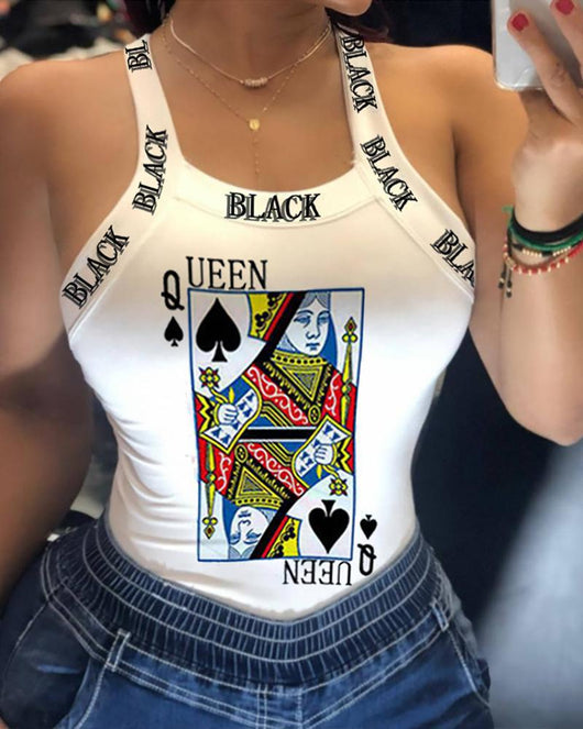 Camiseta Estampada con Detalles de Correas - Image 7