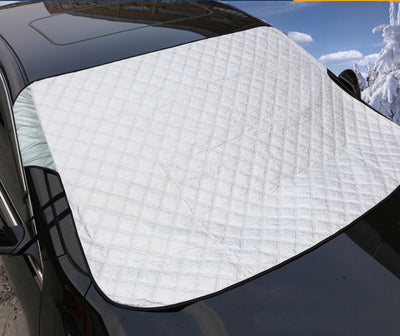 Protector Solar para Parabrisas con Revestimiento Plateado - Bloqueador de Nieve y Calor - Image 8