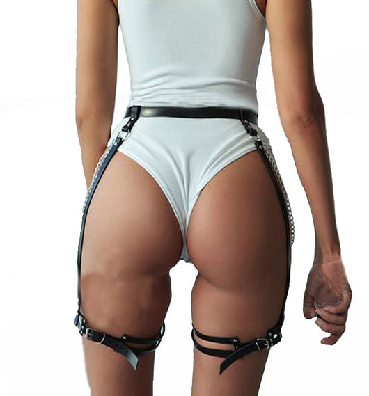Cinturón Garter de Cuero con Ligas Integradas - Diseño Elegante y Versátil - Image 5