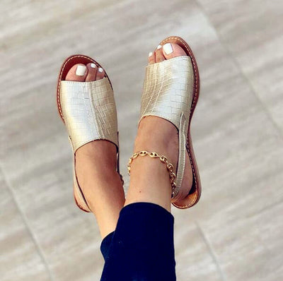 Sandalias y Pantuflas de PU para Mujer - Diseño Minimalista y Cómodo - Image 15