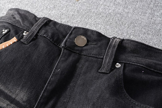 Jeans Slim Fit Elásticos con Parches Bordados de Marca Premium - Image 14