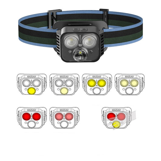 Lámpara Frontal LED Recargable por USB con Sensor Inteligente para Pesca y Camping - Image 9