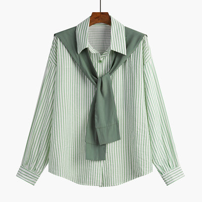 Blusa Rayas Mujer Manga Larga Primavera Otoño - Image 16