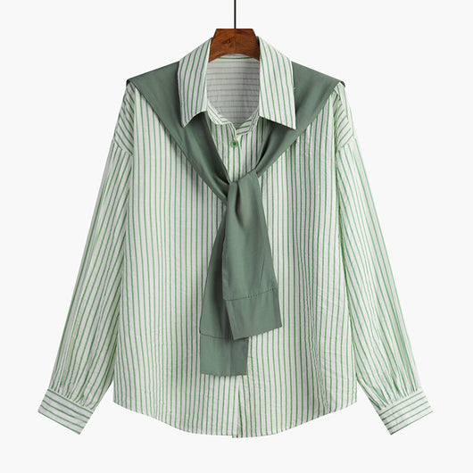 Blusa Rayas Mujer Manga Larga Primavera Otoño - Image 16