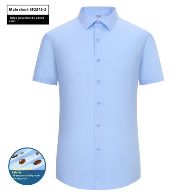 Camiseta Manga Corta Impermeable, Resistente al Aceite y Manchas - Image 23