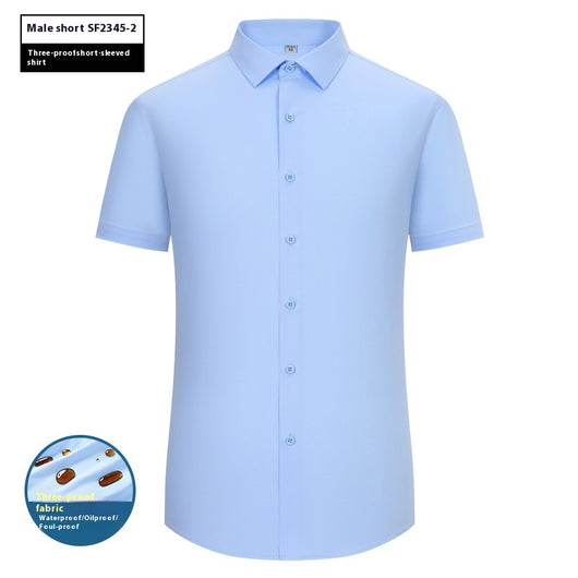 Camiseta Manga Corta Impermeable, Resistente al Aceite y Manchas - Image 23