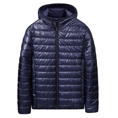 Chaqueta Acolchada Ligera con Capucha para Hombre - Abrigo Casual Cálido - Image 4
