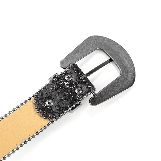 Cinturón Ancho Hip Hop con Remaches y Lentejuelas Brillantes Estilo Punk - Image 14