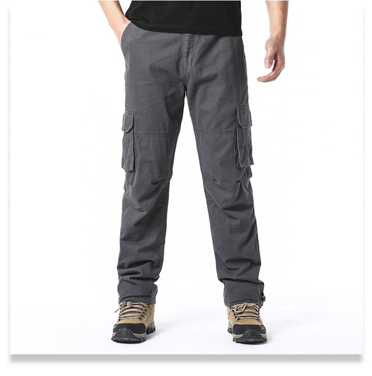 Pantalones Cargo de Algodón Multibosillo para Hombre - Ajuste Holgado y Resistente - Image 15