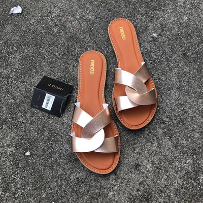 Pantuflas Casuales Cómodas con Hebilla de Cuero para Mujer Talla Grande - Image 10