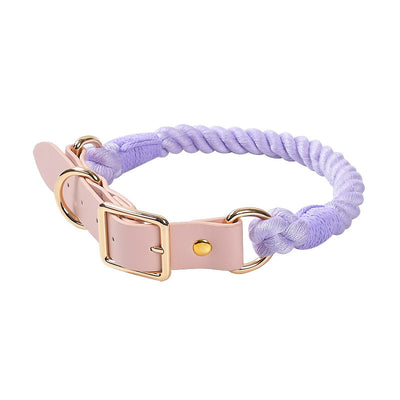 Collar Tejido a Mano de Algodón y Cuero PU para Mascotas - Image 3