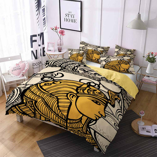 Juego de Cama Textil 3D Inspiración Egipcia Premium - Image 3