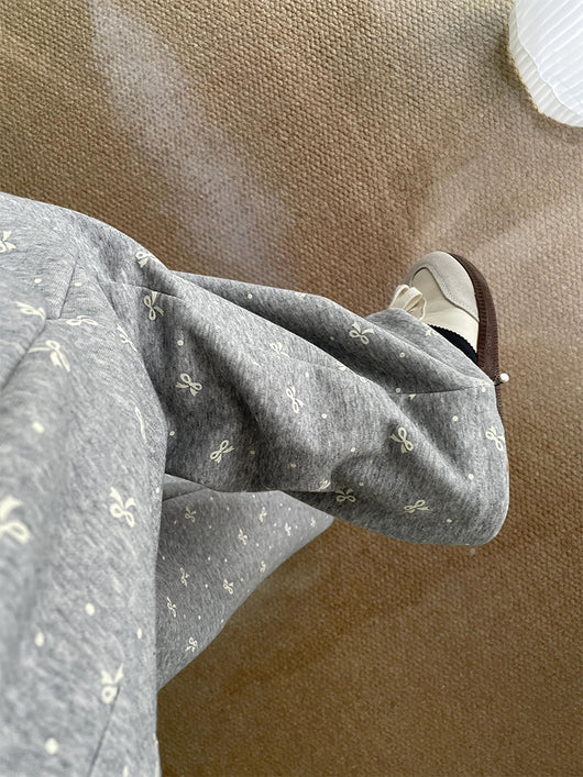 Pantalones de Chándal Vintage con Lazo y Lunares - Pierna Recta Ancha para Mujer - Image 15