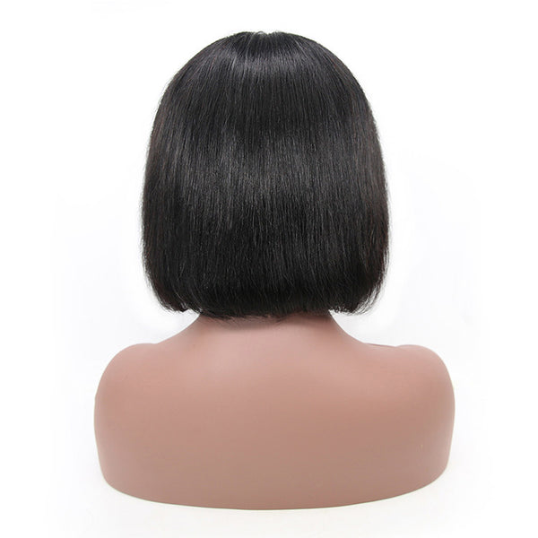 Peluca Bob Corto de Cabello Natural con Elegancia Temperamental - Image 3