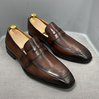 Mocasines de Cuero Italiano Clásico para Negocios - Image 9