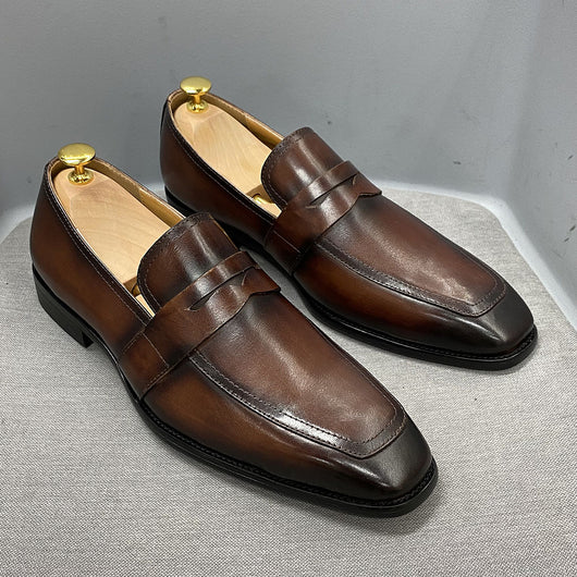 Mocasines de Cuero Italiano Clásico para Negocios - Image 9