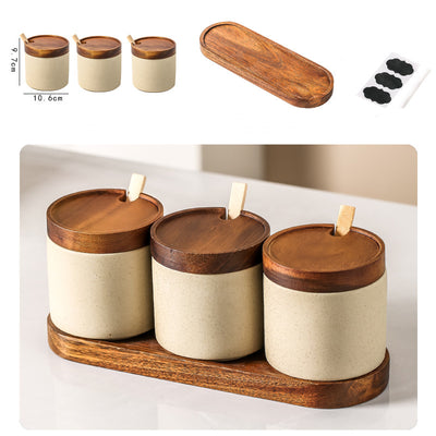 Set de 3 Recipientes de Cerámica Japonesa para Condimentos con Tapa - Image 26