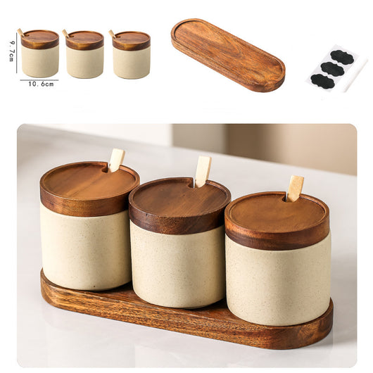 Set de 3 Recipientes de Cerámica Japonesa para Condimentos con Tapa - Image 26